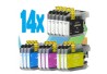 PACK 14 TINTAS COMPATIBLES BROTHER LC223