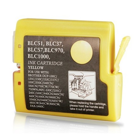 BROTHER LC1000XL / LC970XL AMARILLO CARTUCHO DE TINTA GENERICO LC-1000Y / LC-970Y