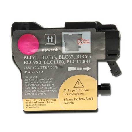 BROTHER LC980XL/LC1100XL/LC985XL MAGENTA CARTUCHO DE TINTA GENERICO LC980M/LC1100M/LC985M