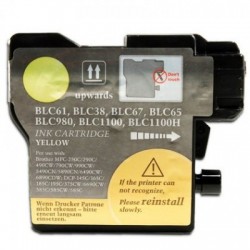 BROTHER LC980XL/LC1100XL/LC985XL AMARILLO CARTUCHO DE TINTA GENERICO LC980Y/LC1100Y/LC985Y