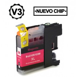 BROTHER LC121XL/LC123XL V3 MAGENTA CARTUCHO DE TINTA GENERICO LC121M/LC123M