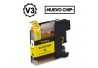 BROTHER LC121XL/LC123XL V3 AMARILLO CARTUCHO DE TINTA GENERICO LC121Y/LC123Y