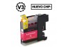 BROTHER LC121XL/LC123XL V3 MAGENTA CARTUCHO DE TINTA GENERICO LC121M/LC123M